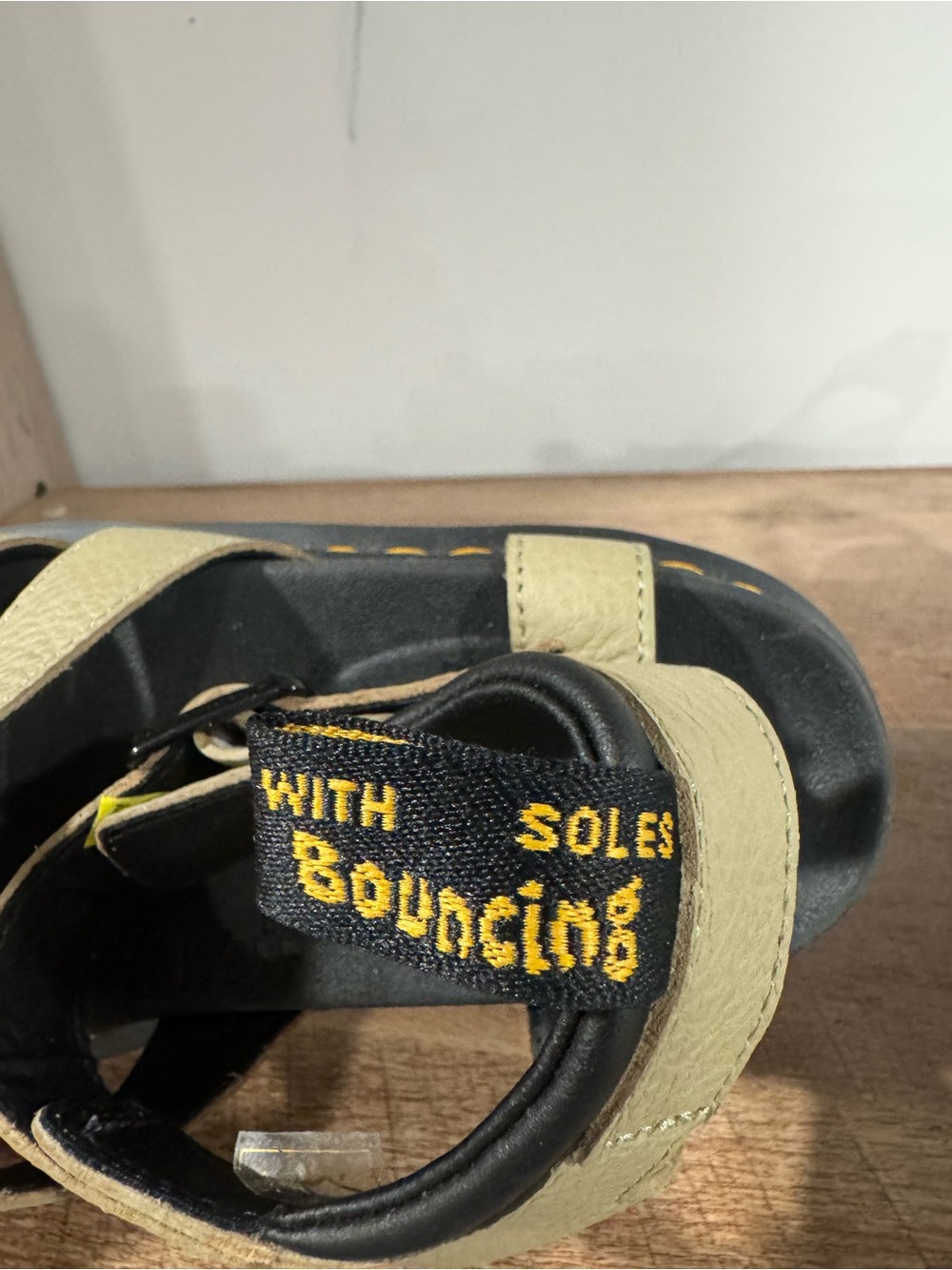 Dr. Martens Olive Green Leather Platform Sandals - Picture 5 of 7